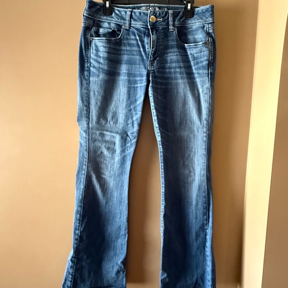 American Eagle Outfitters Blue Flare & Wide Leg Jeans